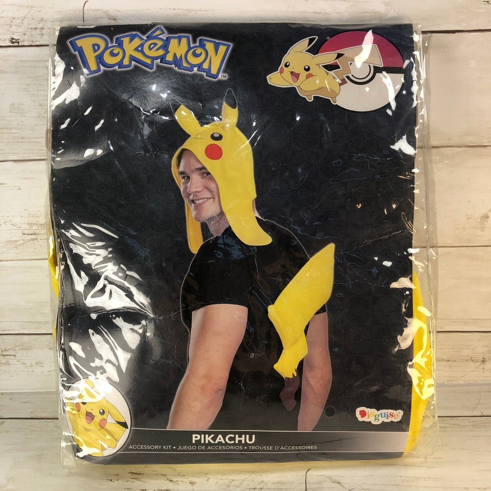 Pokemon Pikachu Accessory Kit Disguise Headpiece and Tail Cosplay Set 90297